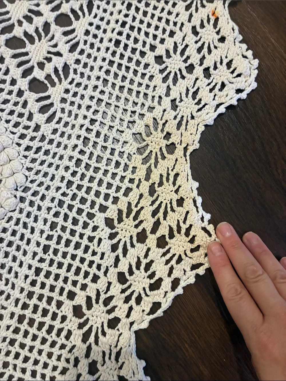 Handmade vintage crochet